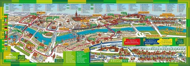 塞维利亚地图 大巴士