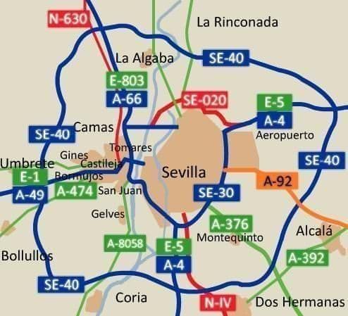 塞维利亚道路图