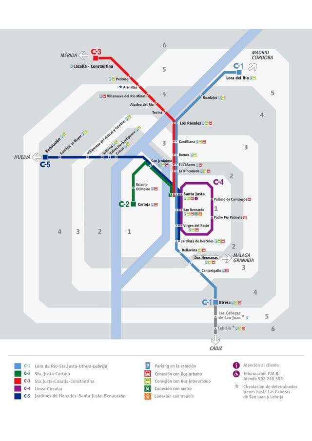 塞维利亚火车站地图